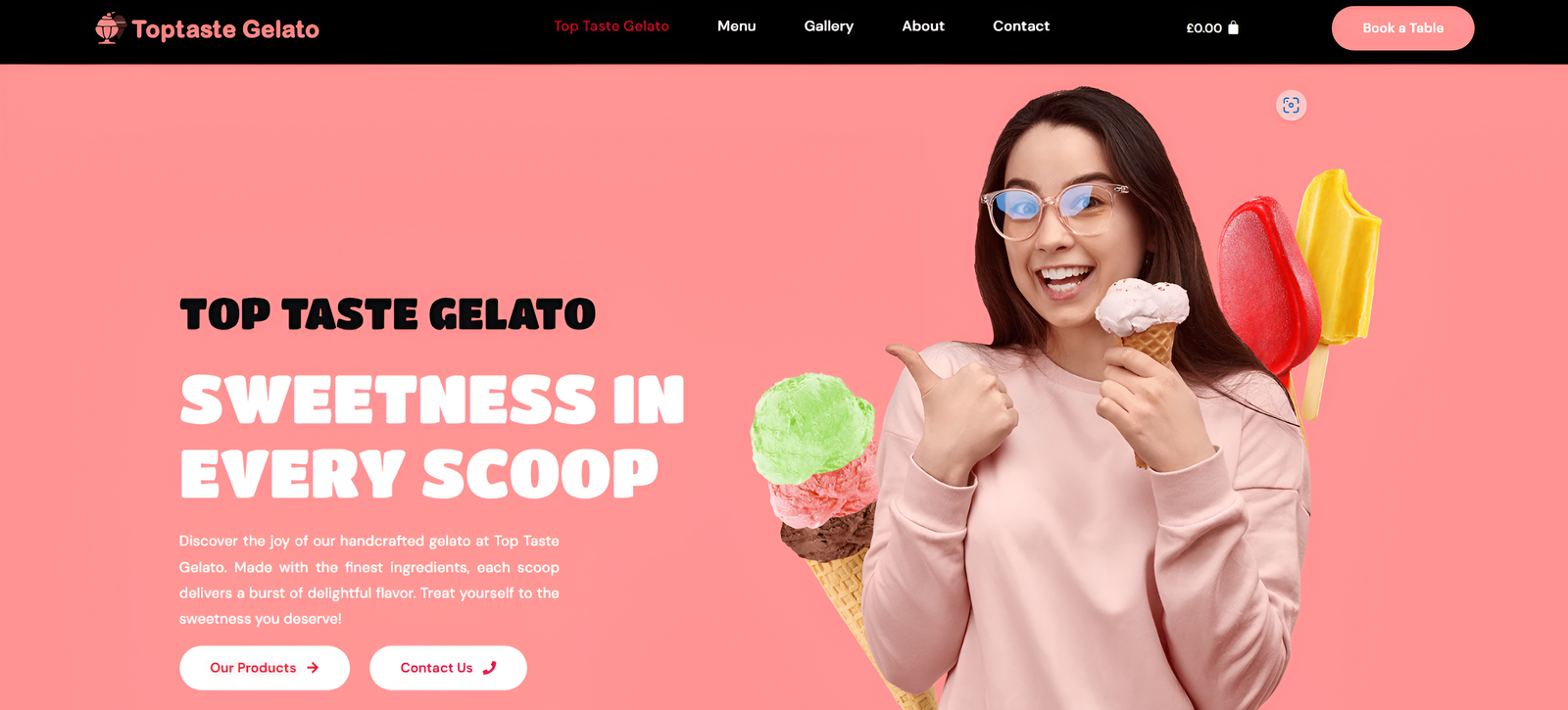 Top Taste Gelato Web